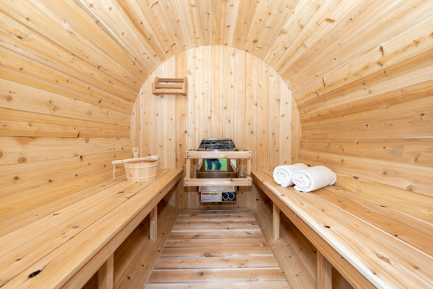 Dundalk Leisurecraft Canadian Timber 4 Person Harmony Barrel Sauna