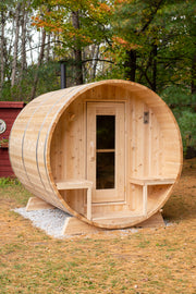 Dundalk Leisurecraft Canadian Timber 4 Person Serenity Barrel Sauna